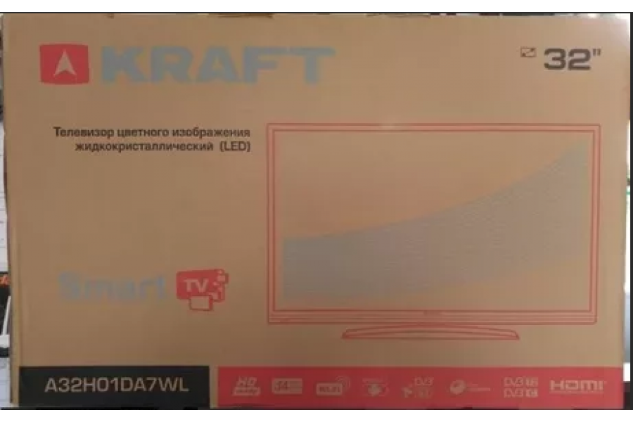 Телевизор KRAFT A32H01DA7WL (WiFi SmartTv)
