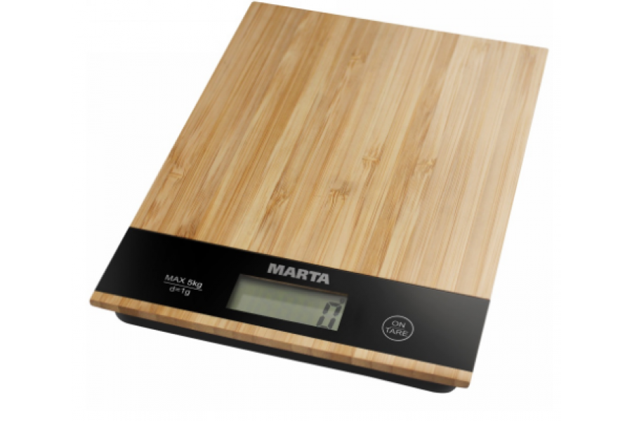 Весы настольные MARTA MT-1639 бамбук