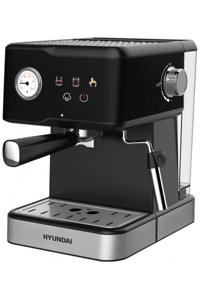 Кофеварка рожковая HYUNDAI HEM-4204 черный