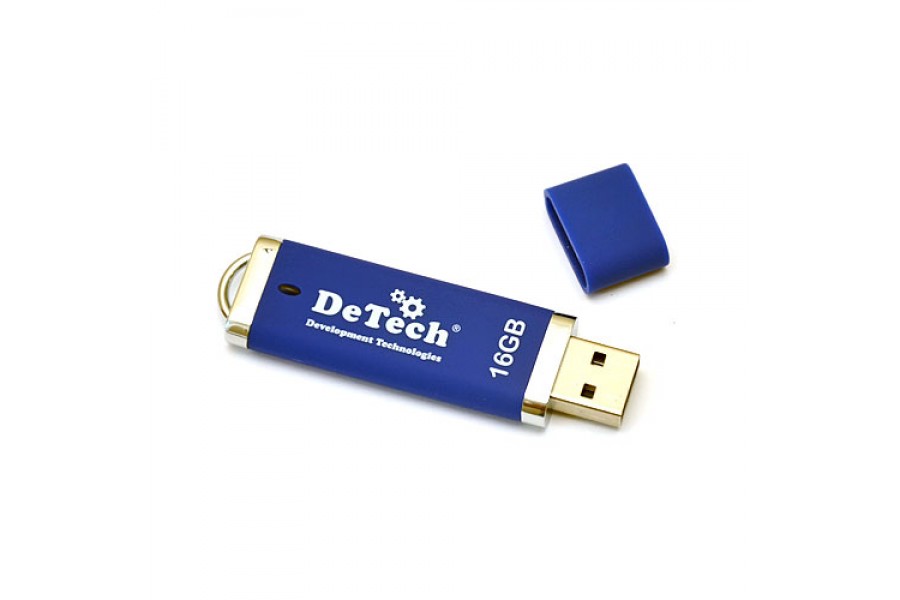 ФЛЕШ-ДРАЙВ DeTech MT-16GB USB Flash Drive Black