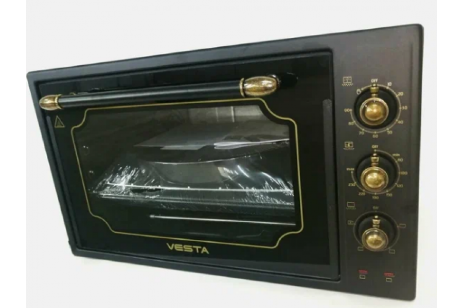 Мини-печь VESTA MP-V 2336 PL черный Ретро (конвекция)