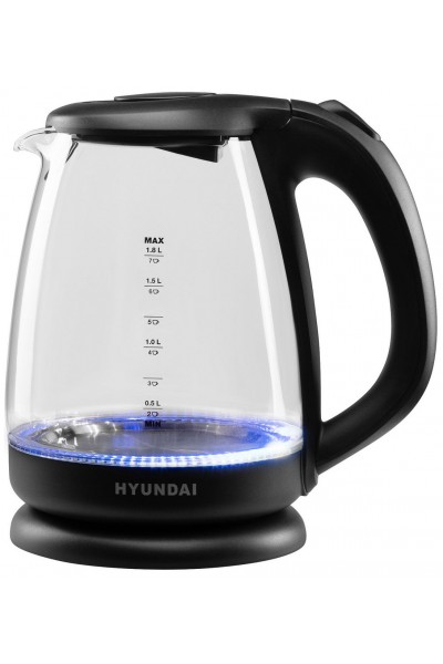 Эл.чайник Hyunda HYK-G3003 1.8л. 2200Вт черный (стекло)