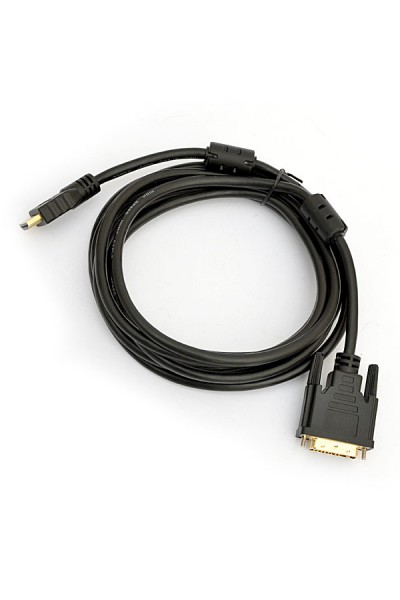 Кабель DeTech HDMI-DVI D(24+1) 2 ferites 3m