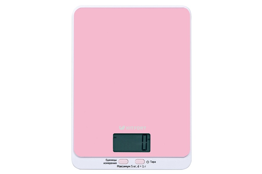 Весы кухонные KITFORT КТ-803-2 розовые