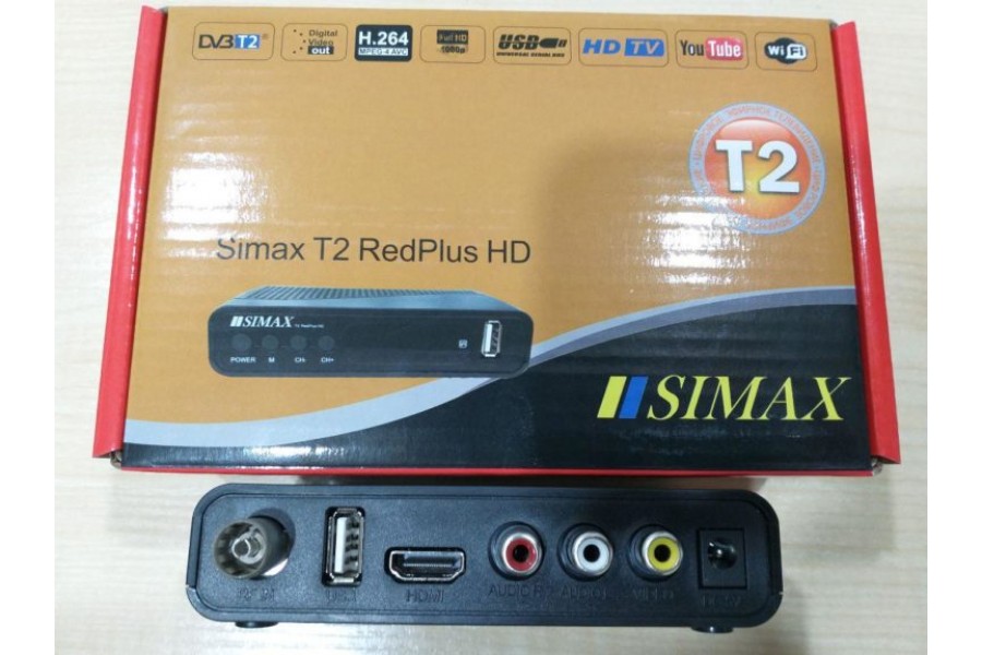 Цифровой ресивер Simax T2 red HD +WiFi